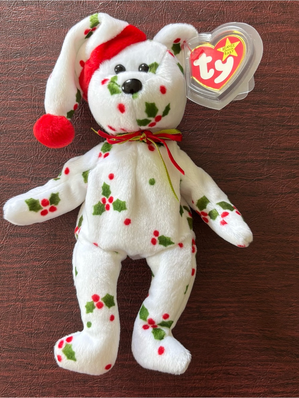 Vintage Beanie Babies 1998 Holiday Teddy Toy Stuffed Animal w Tag Collectable